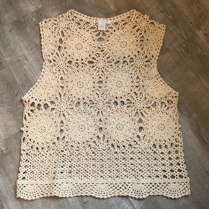 Vintage Arendine Crochet Vest